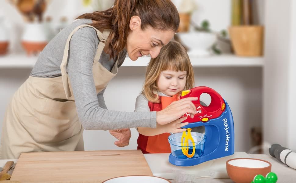 koolbitz 2 in 1 Kids Pretend Play Kitchen Set Working Juicer Blender and Mixer Kitchen Accessories, House Hold Appliance, Realistic Action Light and Sound, Cooking & Food Toy, Best Gift for Children