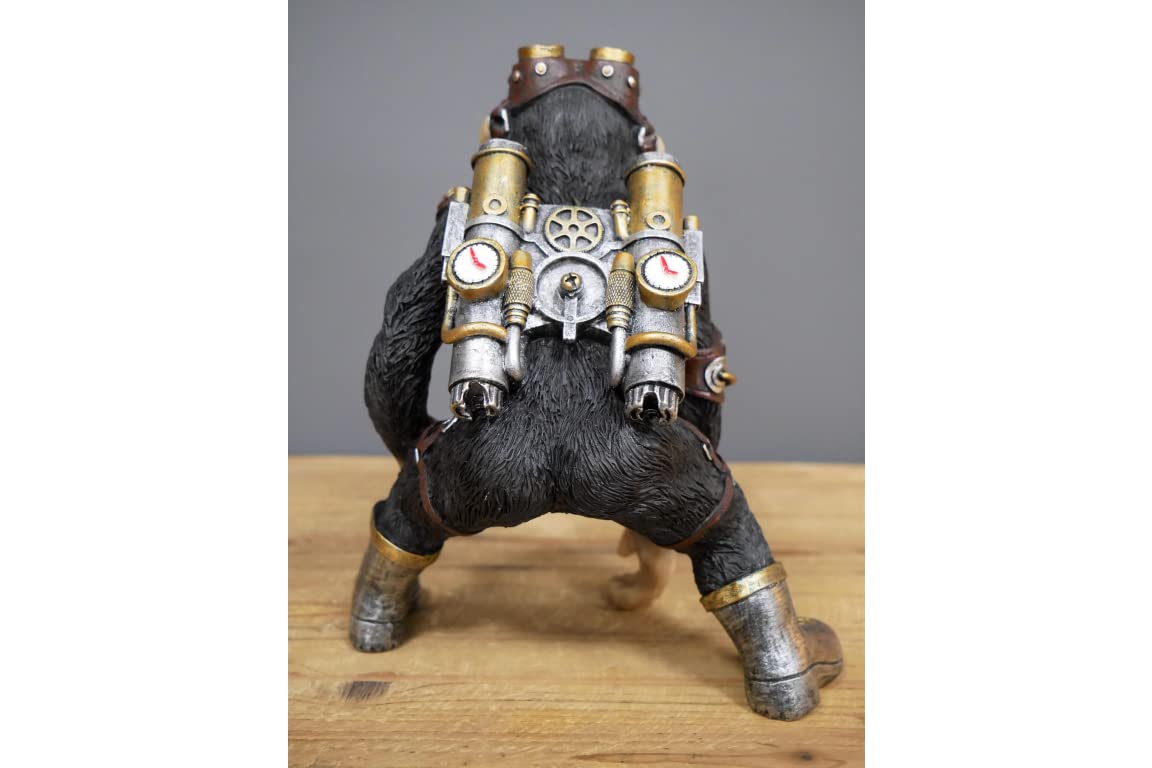 DaisyandGordi's Home Interiors Steam Punk Exploring Space Monkey Themed Ornament, Multicolor - Image 4