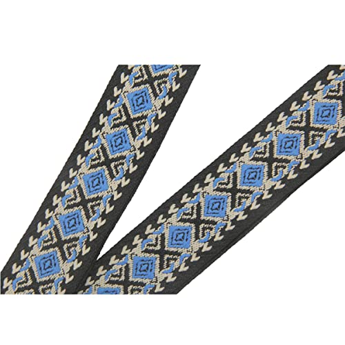 Image of Duwi Wide Handbag&Purse Strap Jacquard Woven Guitar Style Multicolor Replacement Strap Canvas Adjustable Crossbody Bag Strap