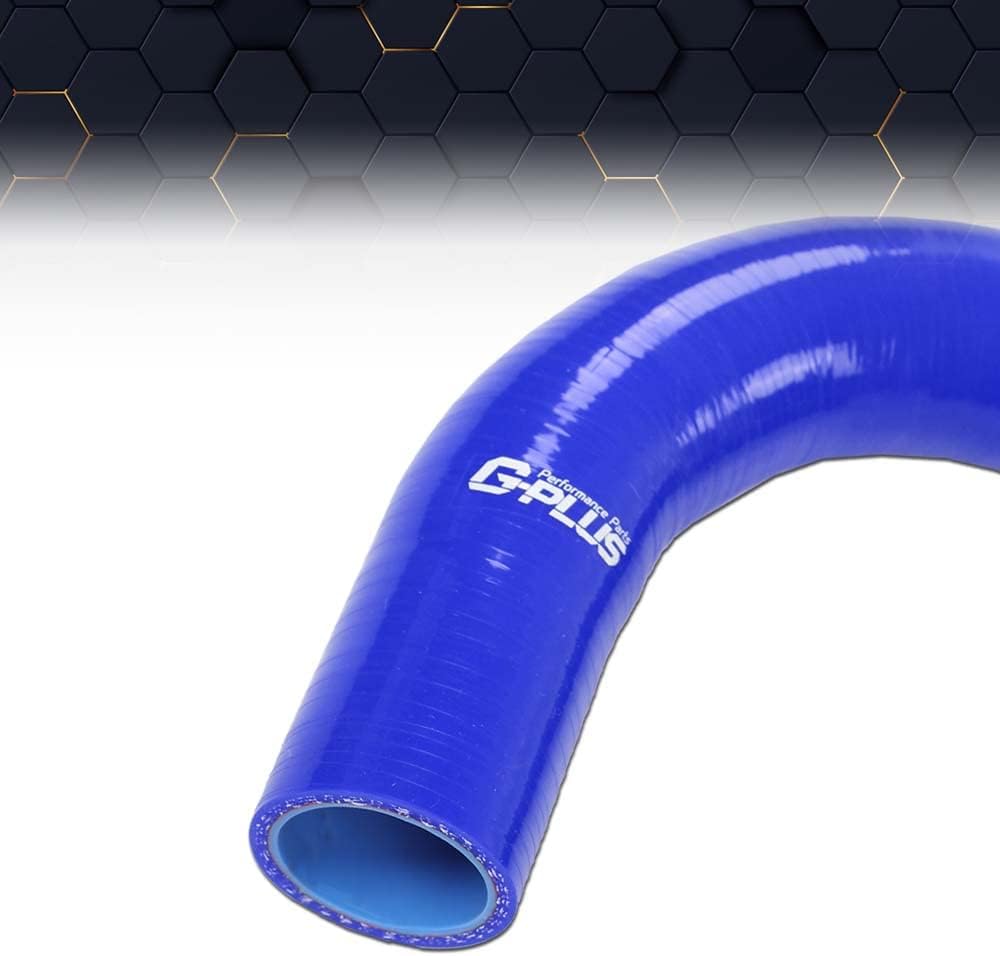 PIT66 Silicone Coolant Radiator Hose Kit Compatible with 1999-2006 Chevy Silverado 1500 2 PCS Upper Lower Radiator Hose Kit Blue with Clamps