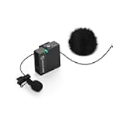 Hollyland Lark 150 Single Transmitter for Hollyland Lark 150 Solo Kit with 1 Transmitter, and 1 Lapel Microphone, 5ms Latency with 100m Transmission Range - Black