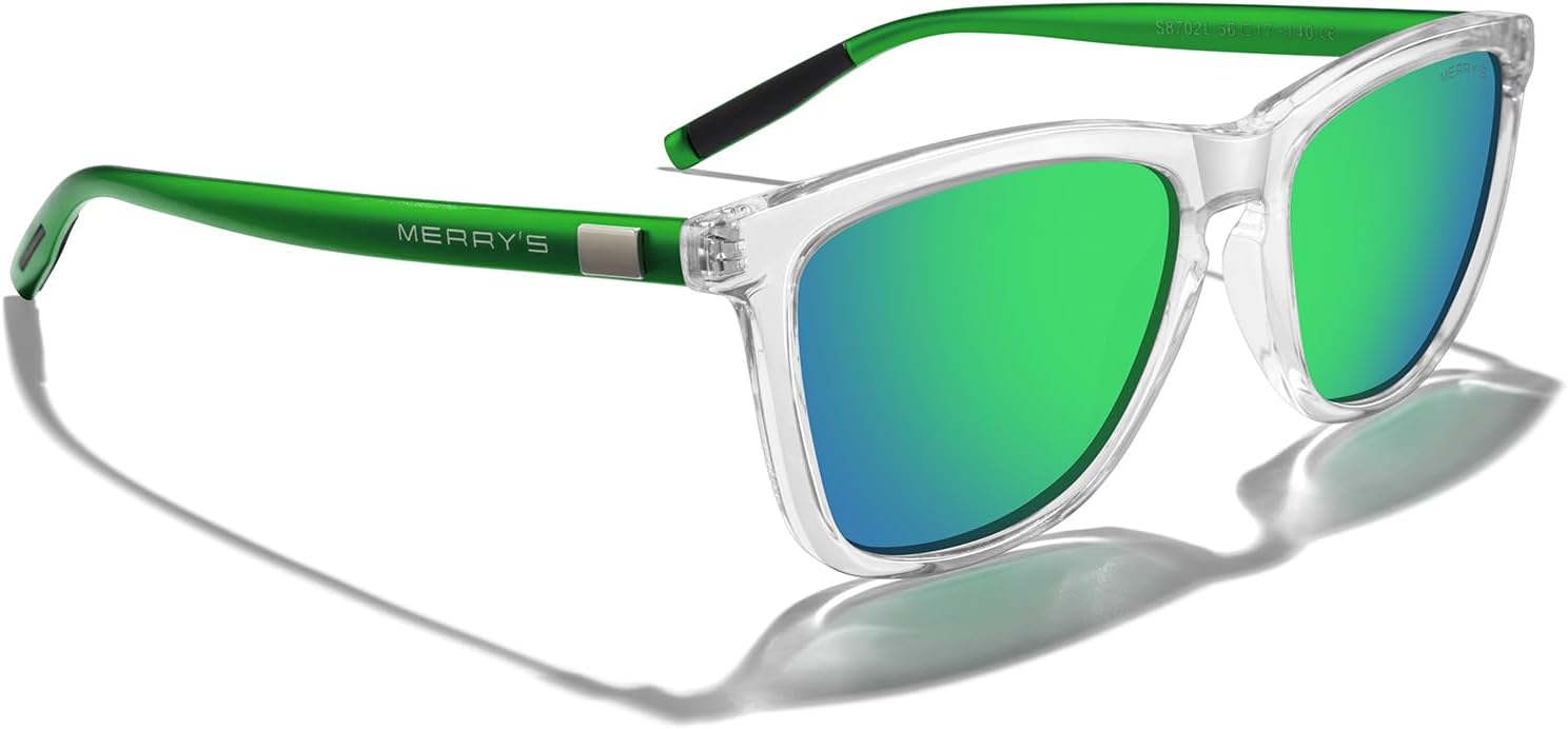 MERRY'S Unisex Polarized Sunglasses for Women Men Classic Retro Designer Style Aluminum Legs - Image 5