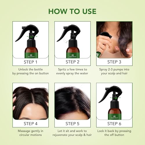 Image of Botanic Hearth Rosemary Rice Water Spray for Hair Growth & Thickness | Strengthens Hair & Scalp | Controls Hair Fall, Adds Shine & Smoothness | Non-Greasy Leave-In Spray for Men & Women | 200 ml