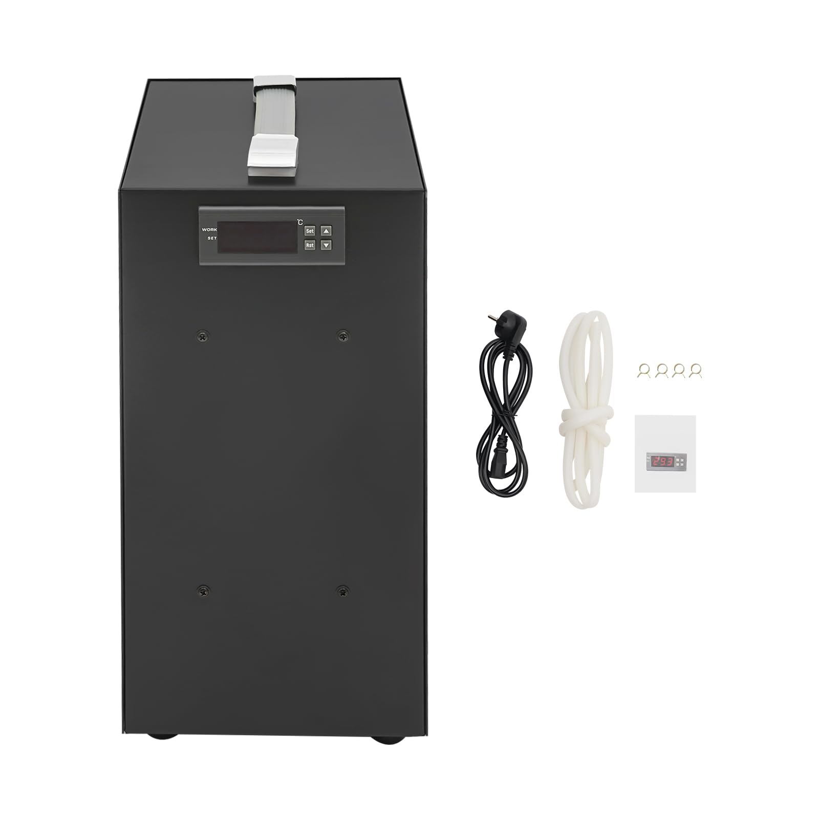 Radiatore per acquario, 40 l, sistema di raffreddamento per acquario, 150 W, con display LCD per acquario, erba di pesce, corallo
