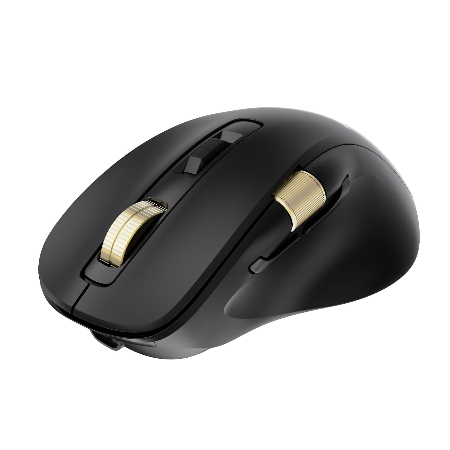 Amazon Basics Pro Series 2.4G + Bluetooth + USB Triple Mode Ergonomic Mouse | 8000 DPI | RGB Backlit | 7 Programmable Keys | 800mAh Battery | Side Scroll Wheel | Type-C Charging | Black