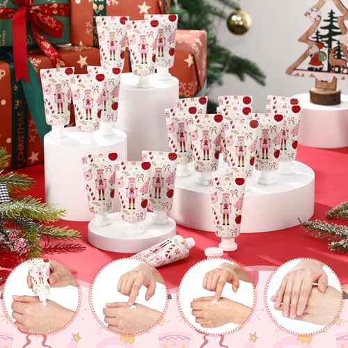 Image of Heigble 50 Pcs Christmas Hand Cream Gifts Bulk 1 oz Favors Nutcracker | Body Lotion for Xmas Party Favors, Thank You Gifts for Coworker Women Teacher Nurse, Travel Size Souvenir Party Supplies