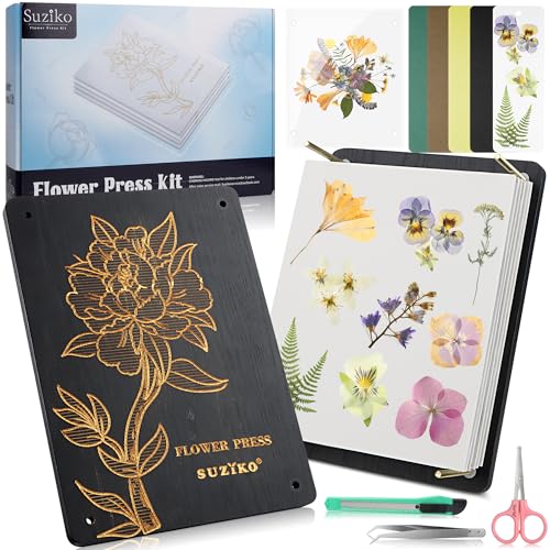 Kit de pressage de plantes Suziko avec cadre photo résout le séchage des herbiers