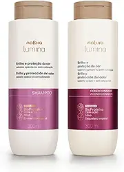 Lumina Shampoo e Condicionador Brilho e Proteção da Cor, 300ml, para Cabelos Opacos ou com Coloração