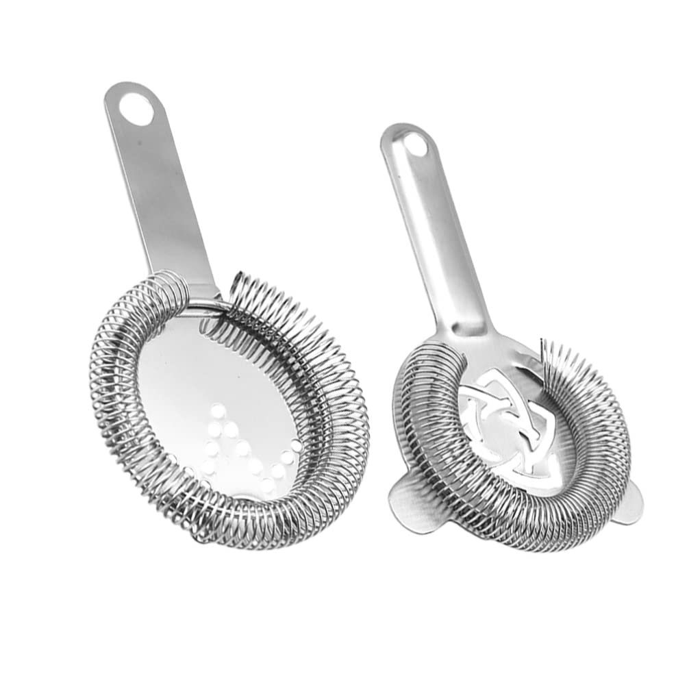 2 Pieces Ice Filter Coffee Filters Tool Bar Strainer Ice Colander Cocktail Whisk Stainless Steel Taper Filter Tool