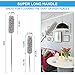 Omasi Plumero de Limpieza Telescopico, Extensible Microfibra Plumero Atrapapolvo, Ajustable Lavable con...