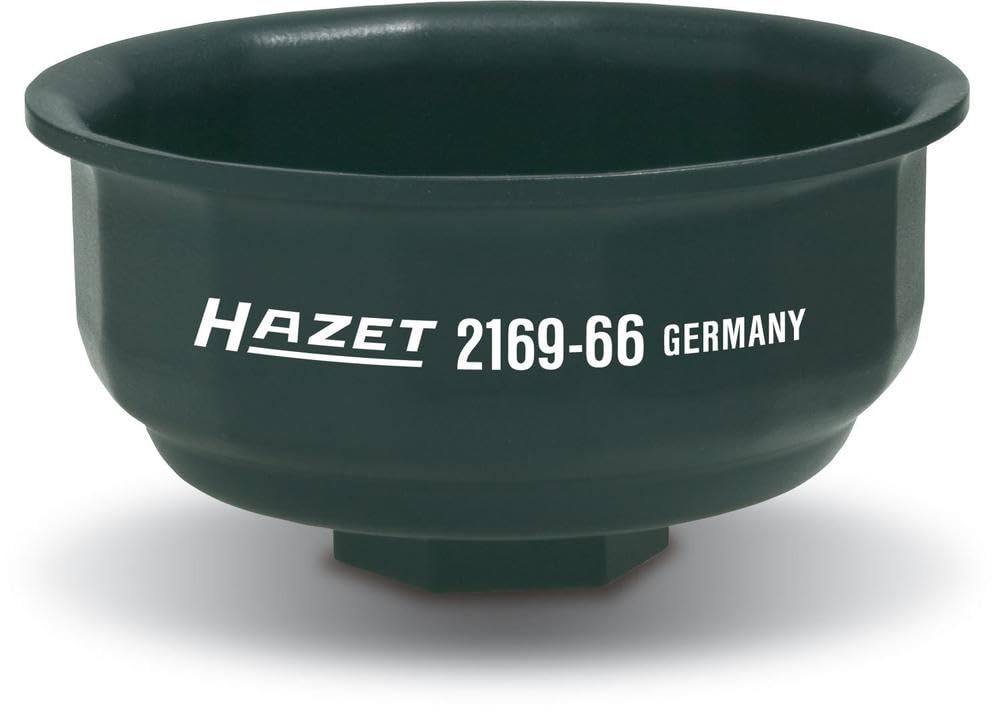 HAZET 2169-66 12.5 mm Square Hollow Groove Profile Oil Filter Wrench - Multi-Colour