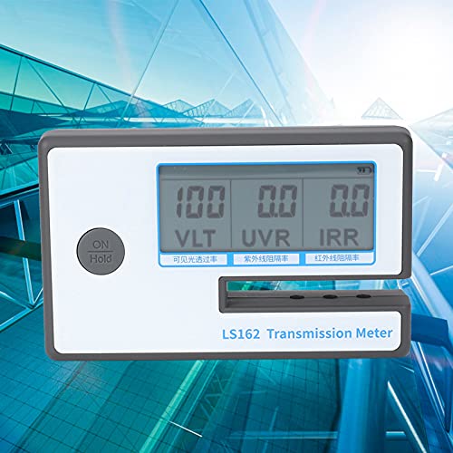 Medidor de Prueba Solar Portátil, Medidor de Transmisión de Automóvil de Película Solar Tintada LS162, Medidor de Rechazo UV IR, Medidor de Transmisión de Luz Visible 3 en 1, IR