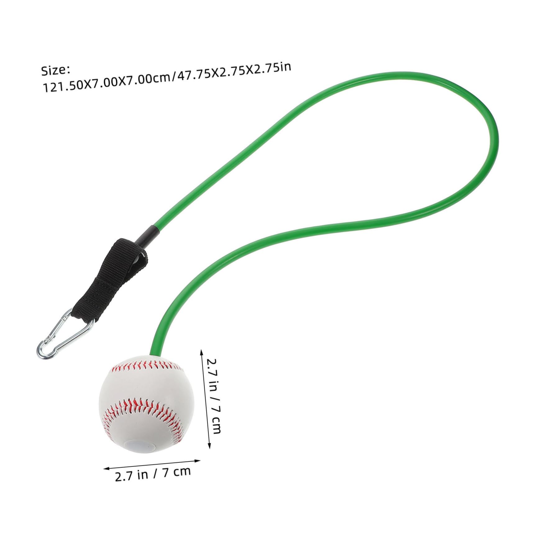 KESYOO Baseball Training Rope Batting Tension Trainer Elastic Resistance Bands Arm Mobility Bands Youth Baseball Training Softball Hitting Aid Softball Training Aid Green Emulsion