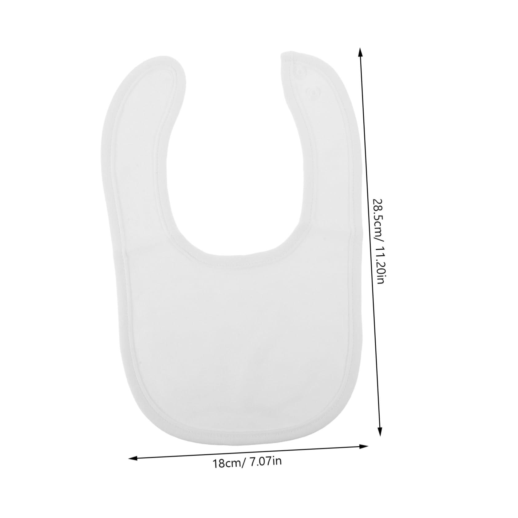 Lot de 8 Bavoirs Bébé en Coton à Double Épaisseur, avec Boutons-pression, pour Poussées Dentaires et Repas, Faciles à Nettoyer Plusieurs styles