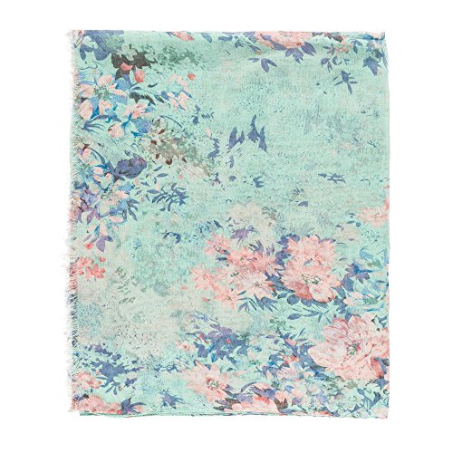 MELIFLUOS DESIGNED IN SPAIN Scarf for Women Lightweight Floral Flower Scarves for Spring Fall Winter Shawl Wrap (P077-5) - Thumbnail 2