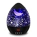 Produktbild Sternenhimmel Projektor Eiförmige Kinderlampe mit Timer 8 Farbkombinationen 4 LED Birnen 2 Aufladungmethode 360 Grad Rotation Kindergeschenk mit Starry Stern Mond Perfekt für Geburtstag Kinder Zimmer