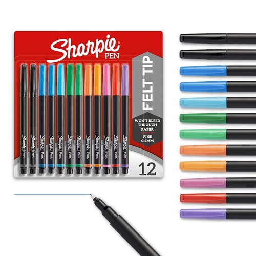 Sharpie Pens Stylo Fine 12/Pkg