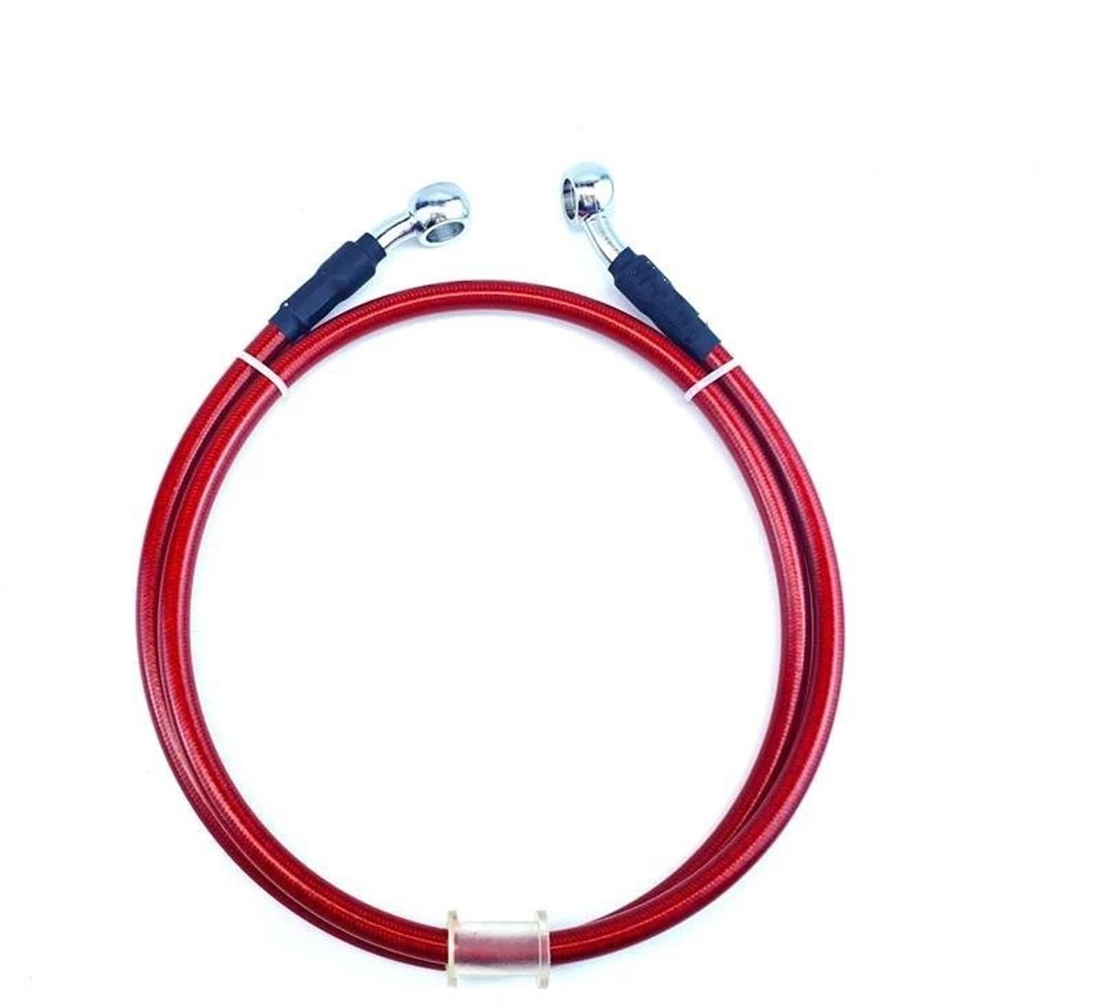 Ksxzw Black- Silver Motorbike Part Motorbike Brake Hose Motorcycle Stainless Steel Clutch Oil Pipe Line 40Cm/400Mm(Black- Silver)