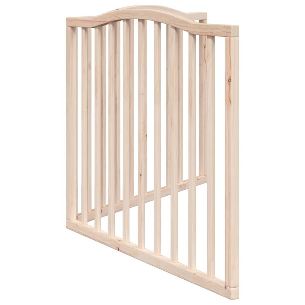 Brokky Cancello per Cani Pieghevole 2 Pannelli 160 cm Legno di Pioppo-Cancelletto per Bambini, Barriera per Cani e Neonati, Recinzione Scale, Cancellino