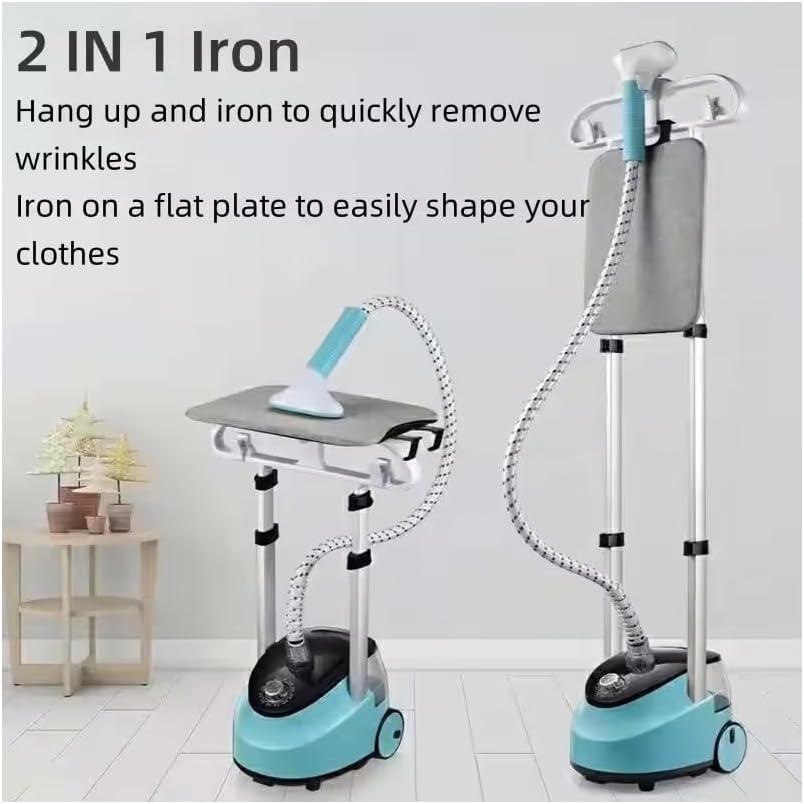 Heavy Duty Commercial Steamer for Clothes with 3 Steam Settings, Extra Large 2 Liter Water Tank, 2000 Watts, 60 Minutes Steam, Suitable for Clothing Stores, Sofa Points,