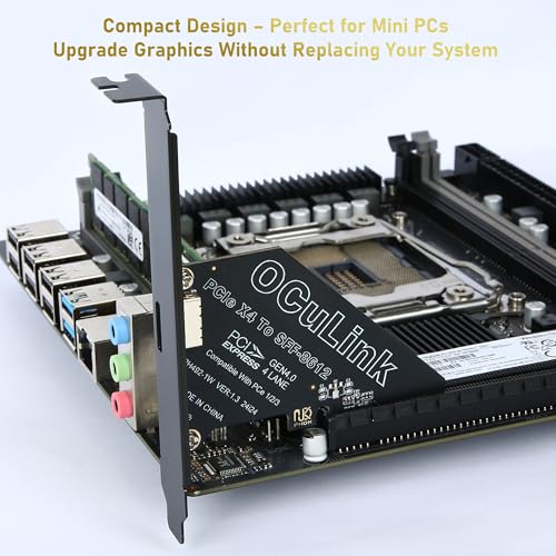 Adaptador OCuLink PCIe 4.0 x4 para eGPU y U.2 SSD miniatura 3
