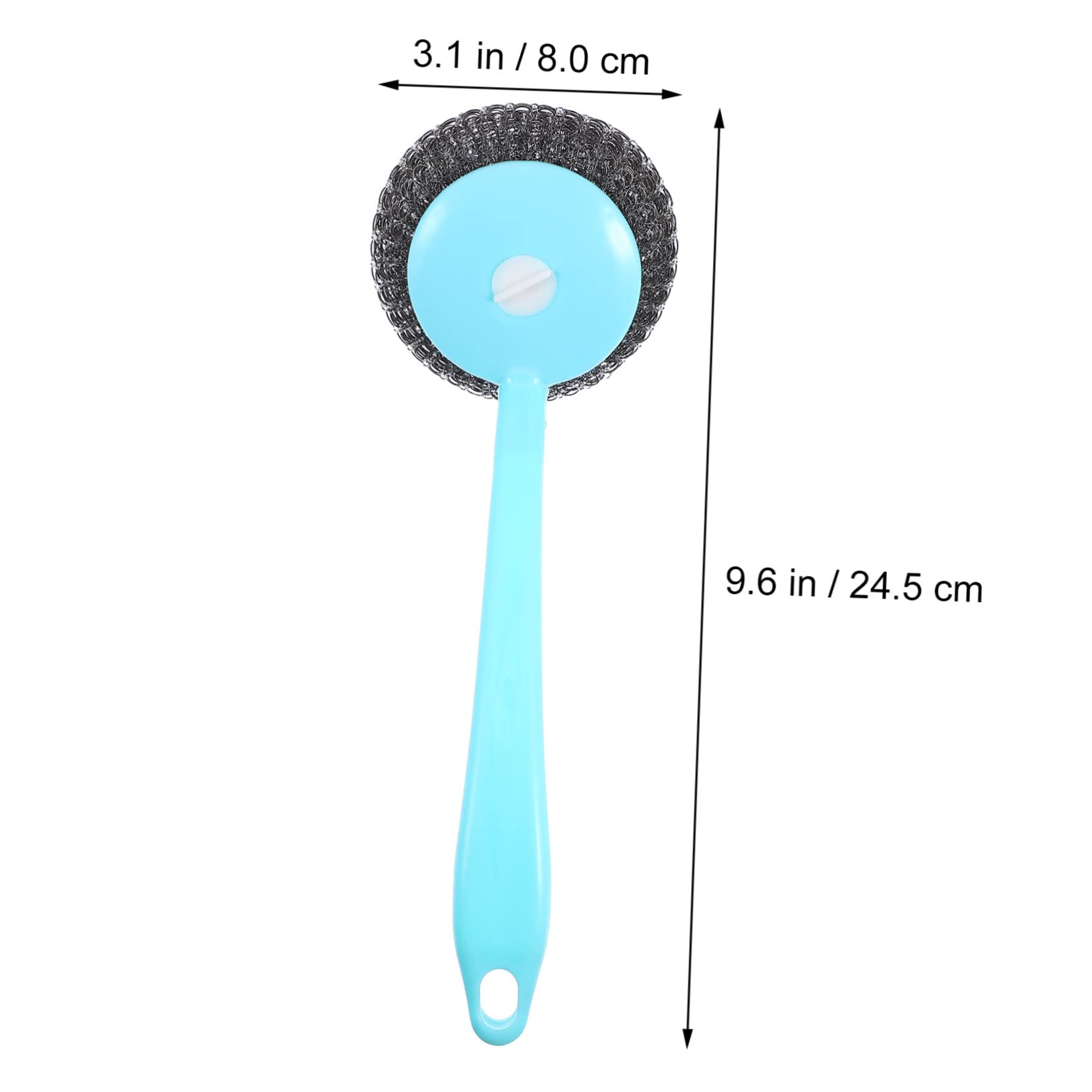 UTHCLO 1 Set Sturdy Steel Wire Cleaning Ball Brush Set Dishwasher Brush Holder for Kitchen Cleaning