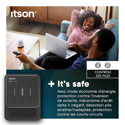 Chargeur de piles anti panne avec détection de batterie défectueuse écran LCD