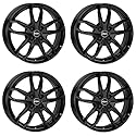 4x Rial Felgen Alufelgen Lucca 6.5Jx16 ET45 4x108 diamant-schwarz kompatibel mit FORD Fiesta Focus Fusion KA