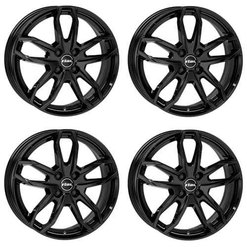 4x Rial Felgen Alufelgen Lucca 6.5Jx17 ET49 4x100 diamant-schwarz kompatibel mit SUZUKI Swift