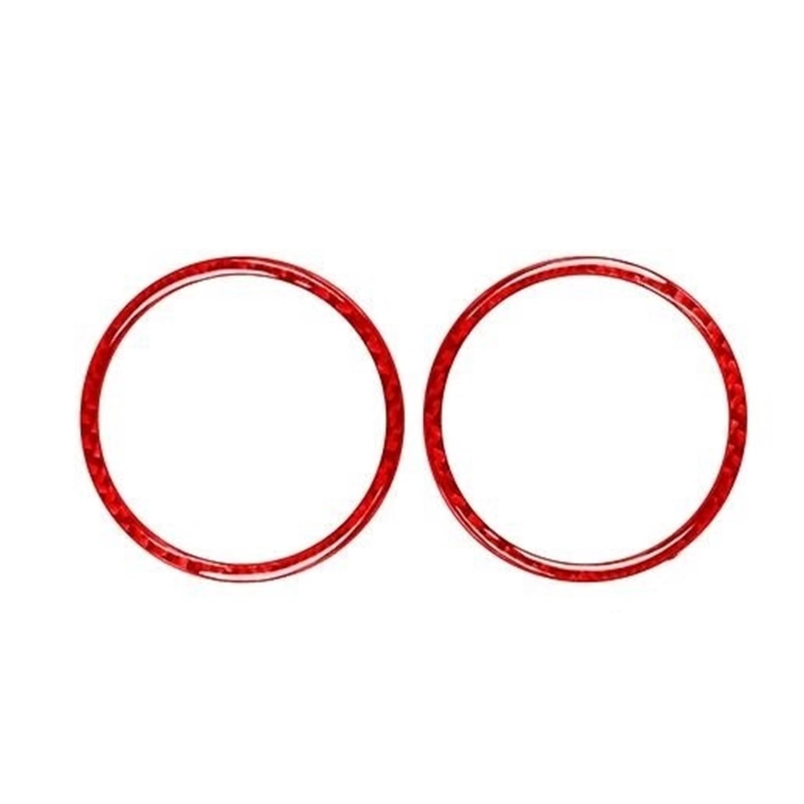 Avvolgimento bracciolo console centrale auto Uscita aria strumento auto per rivestimento anello effetto carbonio adesivo decorazione accessori interni per Gladiatore 2020-2023(Rosso,A)