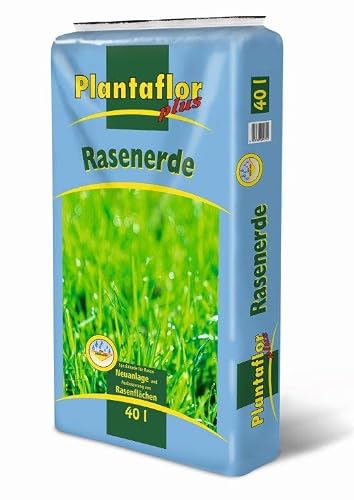 Foto von HaGaFe Plantaflor Plus Rasenerde Spezial Erde für Rasen Neuanlagen und Ausbesserungen 2X 40 Liter (80 Liter)