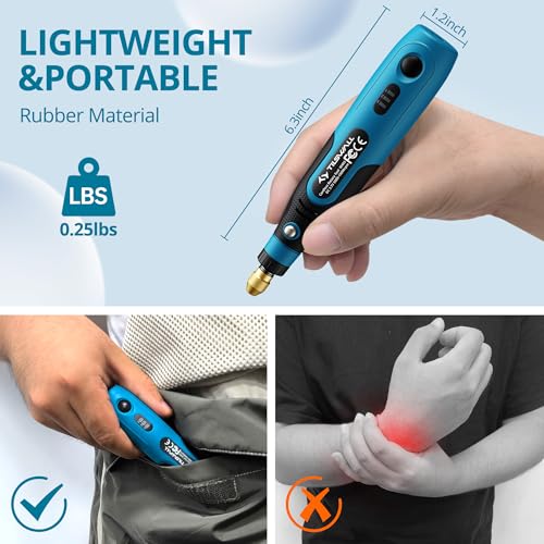 Tilswall Mini Cordless Rotary Tool Kit, 3-Speed 3.7V Power Rotary Tools with 82 Accessories, USB Charging Multi-Purpose Rotary Tools Set for Sanding, Polishing, Drilling, Cutting, DIY Crafts - Image 5