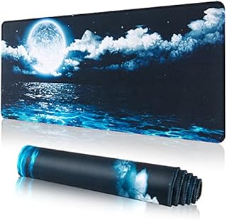 EFISH Mousepad 800×300×3mm Gaming Mouse Pad,Extended Mousepad, Anti-Fray Stitched Edges,Non-Slip Rubber Base,Washable Keyboard Pad. Large Mouse Pad for Office & Home.