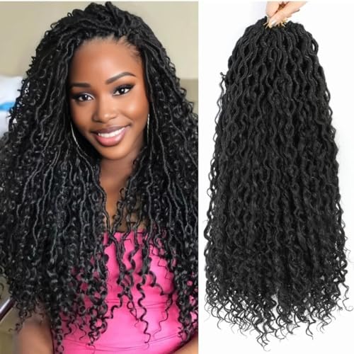 Alororo Goddess Locs Crochet Hair 24 Inch 7 Packs Faux