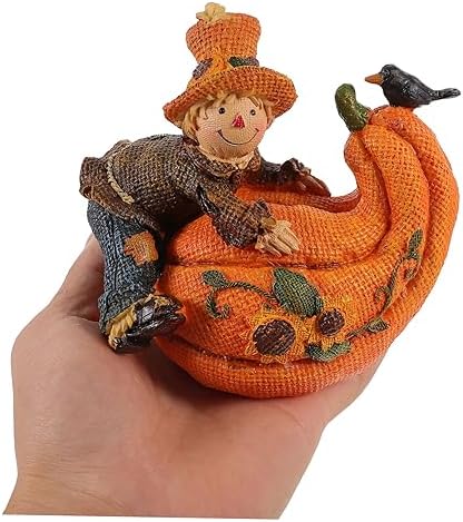 Artibetter 3pcs Pumpkin Candlesticks Candle Holders Retro Decor Halloween Decor Tealight Stand Home Decor Halloween Candle Holder Scarecrow Candle Holder Candle Stand Ornaments Autumn Resin