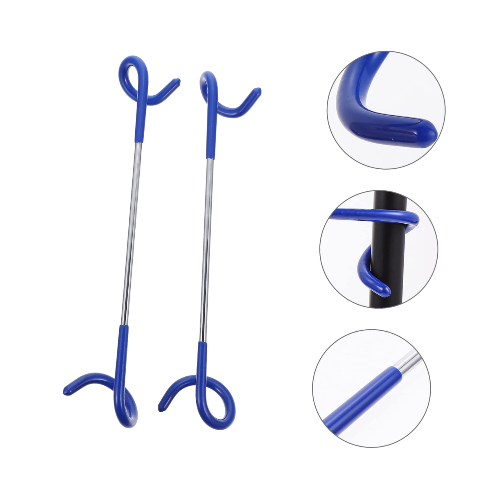 Abaodam Outdoor Gear Essential 2pc Stainless Steel Camping Light Hooks Tent Lamp Hanger Anti-Slip Easy Install Random