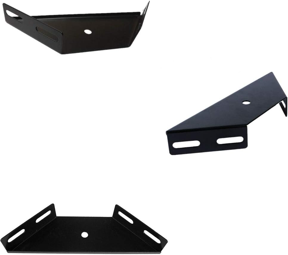 Corner Brace Bracket, 2 PCS Corner Bracket Brace Plate Trapezoid Flange Angle Bracket Heavy Duty Bed Frame Accessories Furniture Fastener Joint Corner Connector, Metal Bed Gusset 230x 92x 71mm Black