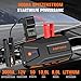 AsperX Starthilfe Powerbank 3000A 12V(Bis Zu 10,0L Benzin oder 8,0L Diesel) Auto Starthilfe mit Starthilfekabel,LED Taschenlampe,IP64 Wasserdicht,Jump Starter für PKW LKW UTV Van Motorrad