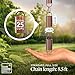 Rain Chains Direct - Channel Link Rain Chain - 8.5 FT - Pure Solid Copper - Premium Rain Chains for Gutters