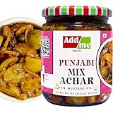 Add me Achar Mixed Pickles 500gm Home Made Recipe mango chilli lemon carrot ker ginger karonda lasoda fruit Punjabi Mix Achar pickle