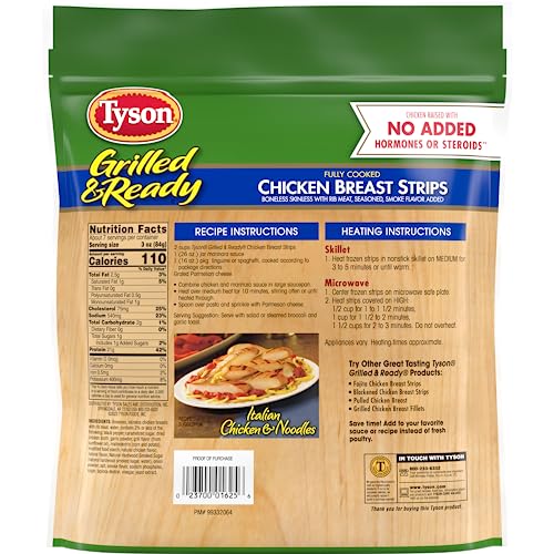 Tyson PE015 Grilled & Ready Chicken Breast Strips, 22 Oz thumb #3