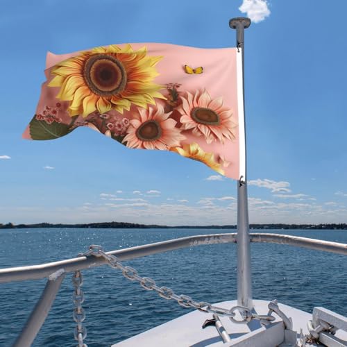 Drapeau double face avec œillets 1,2x1,8 m pour stopper l'usure extérieure