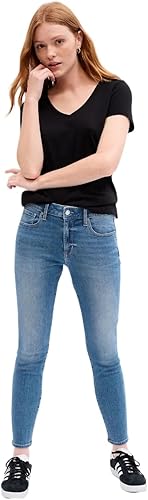 GAP Pantalones de legging de cintura media para mujer