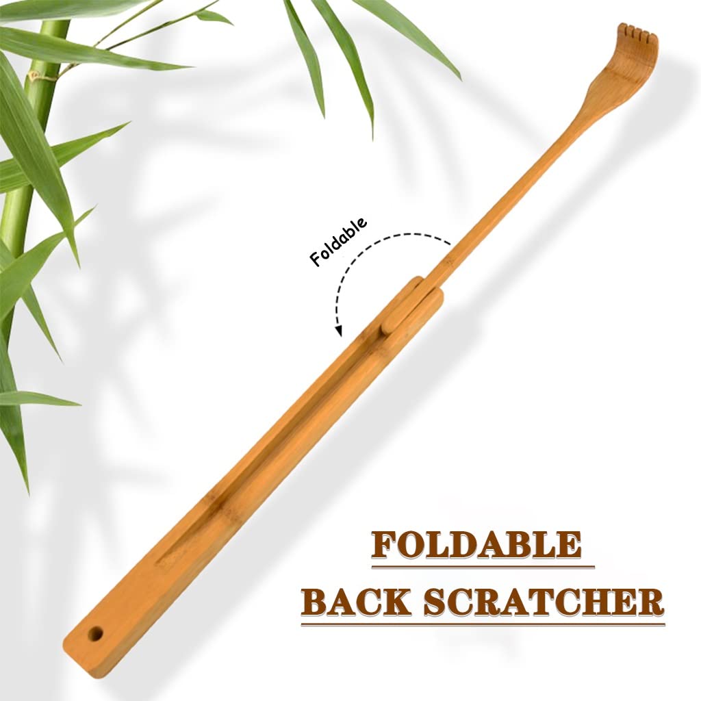 Klappbarer Rückenkratzer Aus Massivholz, Tragbarer Und Praktischer Rückenmassager Gegen Juckreiz Für Senioren, Kompakt Und Langlebig(43.5cm*2)