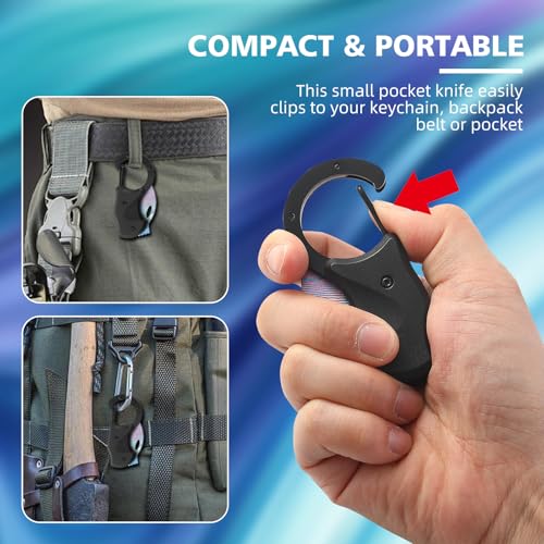 Image of Pocket Knife for Women Men,Cool Folding Knife Box Cutter,Small Pocket Knife with 1.38''Sharp Blade,Mini EDC Knives for Everyday Carry,Ideal Gifts for Men and Women(Galaxy)