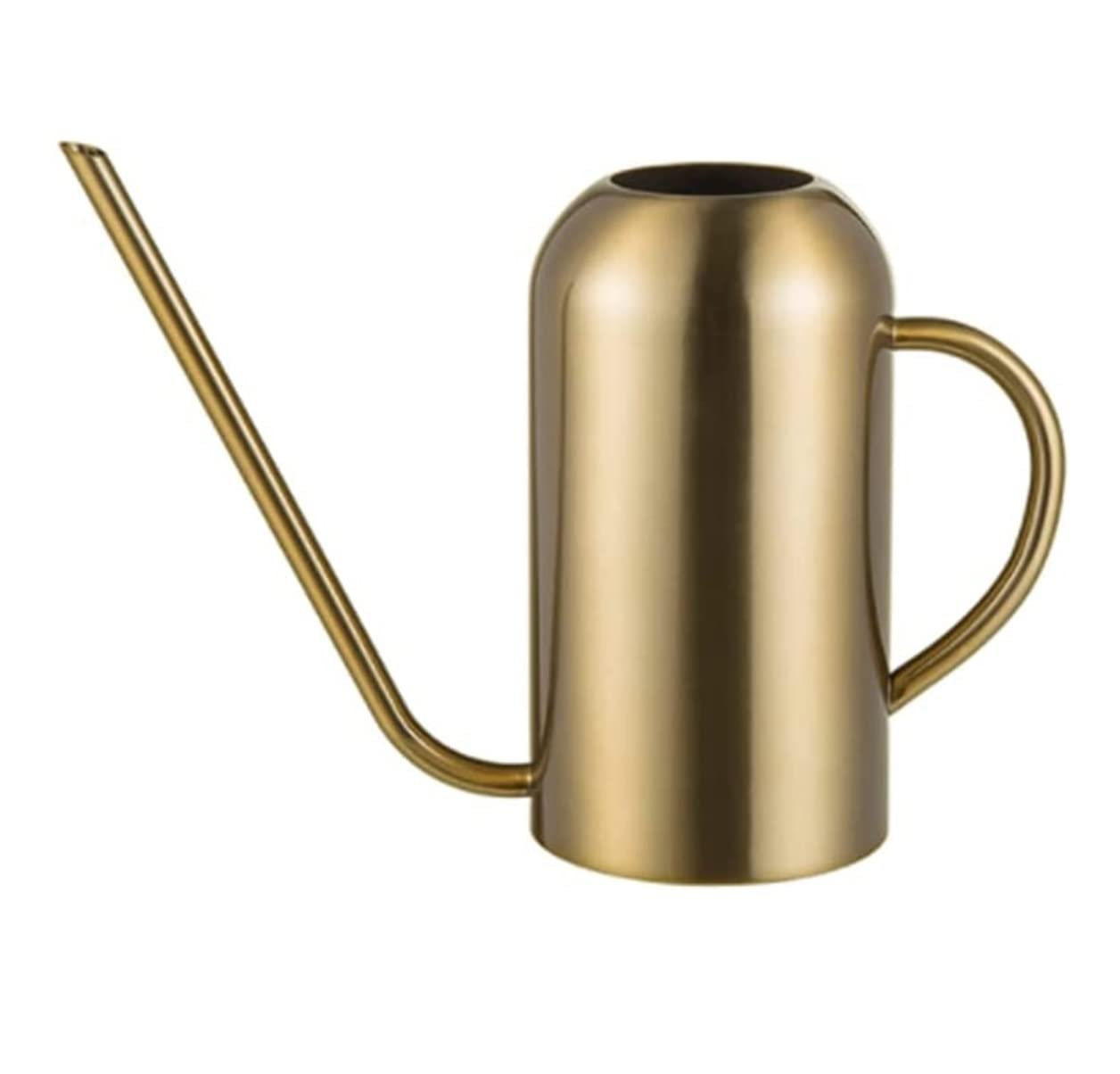Konewka Metalowa Konewka Z Długą Wylewką Ze Stali Nierdzewnej Rośliny Doniczkowe Czajnik Do Podlewania Na Zewnątrz Narzędzie Ogrodowe(Gold)