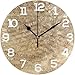 Produktbild Ca565urs Wanduhr mit Notenpunkten, rund, Holz, 30,5 cm, für Zuhause, Wohnzimmer, Küche, Schlafzimmer, Büro, Schule