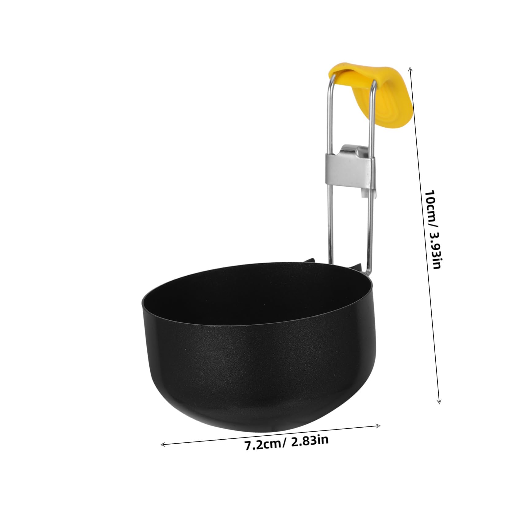 Cabilock 2pcs Nonstick Egg Poacher Set Home Kitchen Utensil Stainless Steel Poached Egg Cups for Breakfast