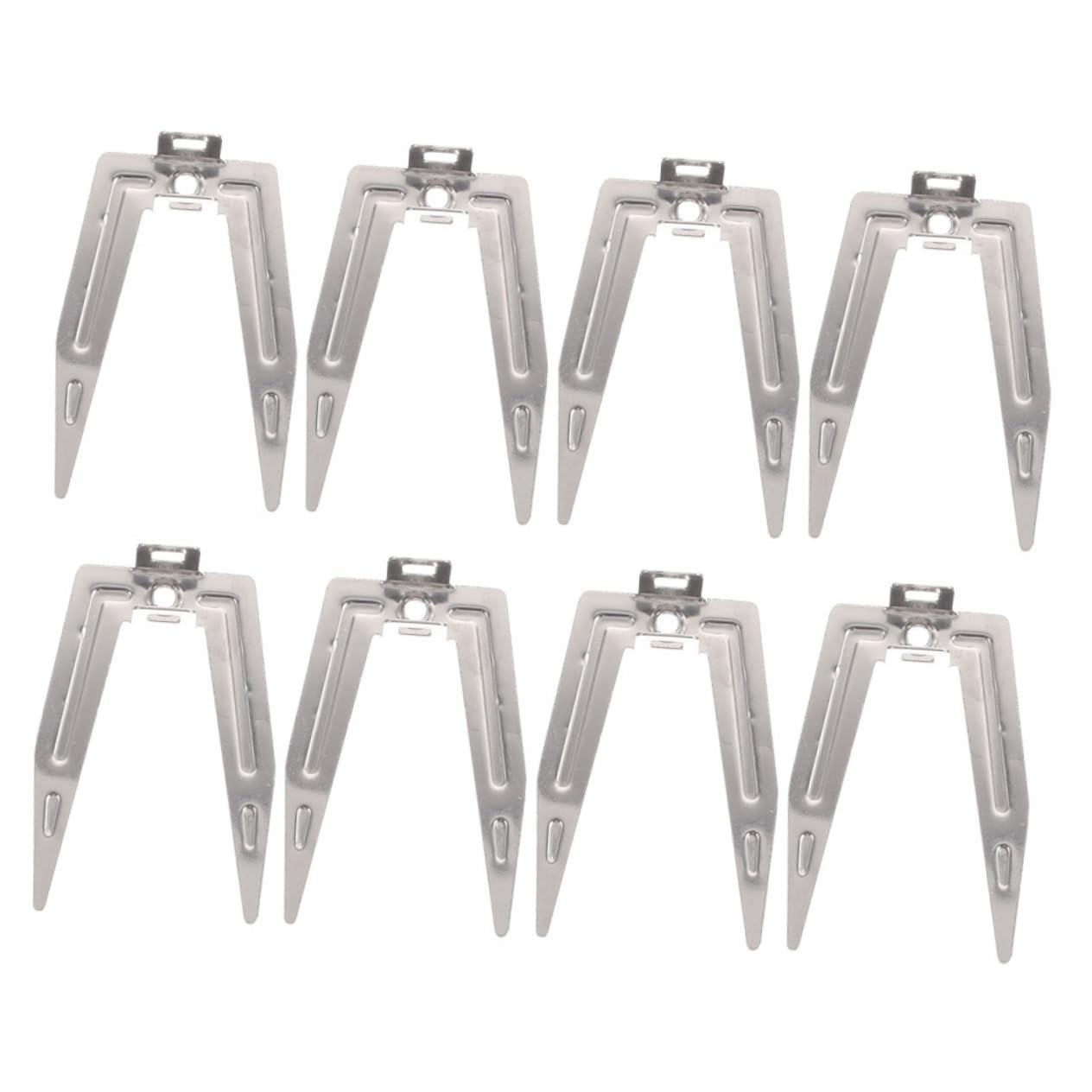 FUNOMOCYA 8 Pack Stainless Steel Rotating Chicken Grilling Forks Oven Air Fryer Cooking Tools Heat Resistant Easy to Assemble Wash for Roasting Chicken Turkey