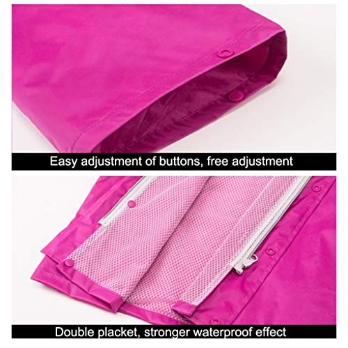 Sobrepantalones multifuncional impermeable reutilizable y capa de lluvia reflectante con capucha 4